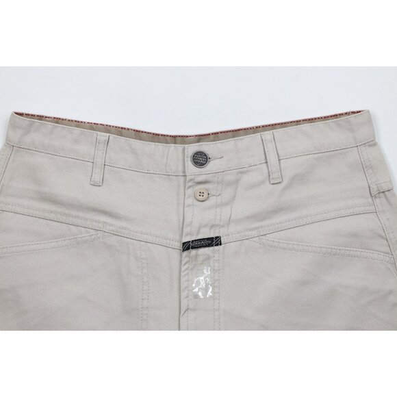 Deadstock Vtg 90s Marithe Francois Girbaud Mens 33 Baggy Denim Jean Shorts Gray - Picture 2 of 11